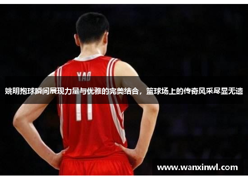 姚明抱球瞬间展现力量与优雅的完美结合，篮球场上的传奇风采尽显无遗